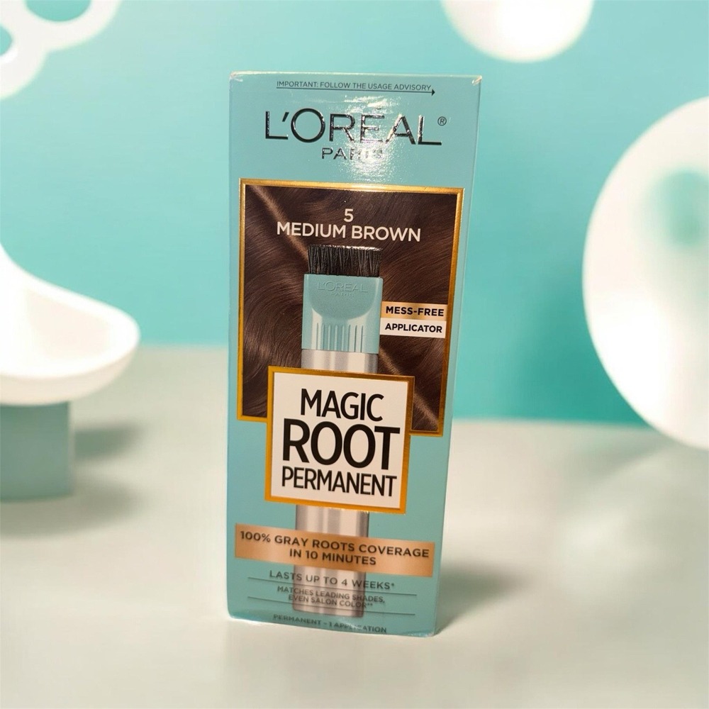 L'Oreal Paris 5 Medium Brown Magic Root Rescue Permanent Hair Color New